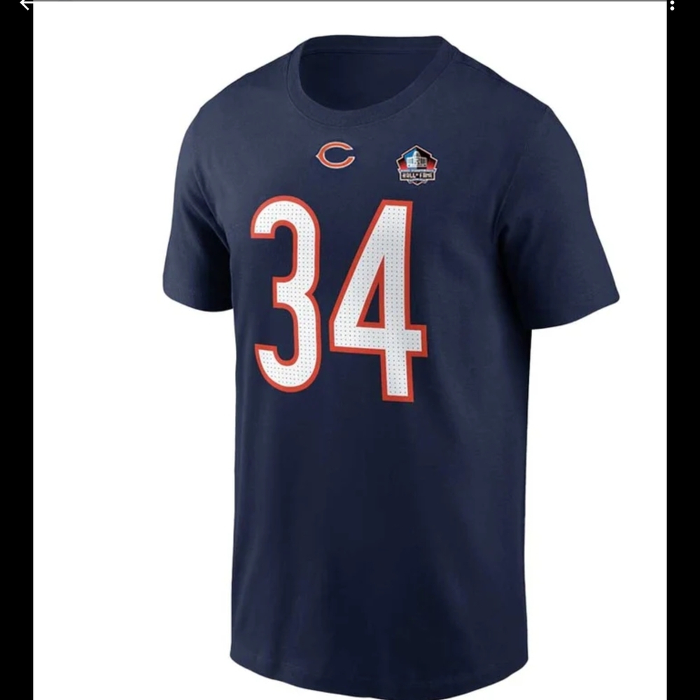 Majestic‎ Navy Blue Jersey with White and Orange Accents 331